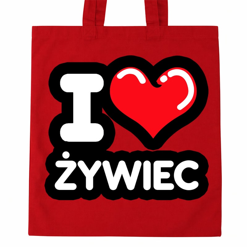Torba bawełniana Kocham To Miasto Żywiec - obrazek 2