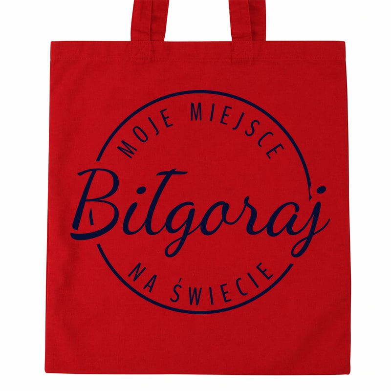 Torba bawełniana Moje miejsce na świecie Biłgoraj - obrazek 3