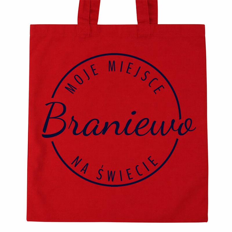 Torba bawełniana Moje miejsce na świecie Braniewo - obrazek 3