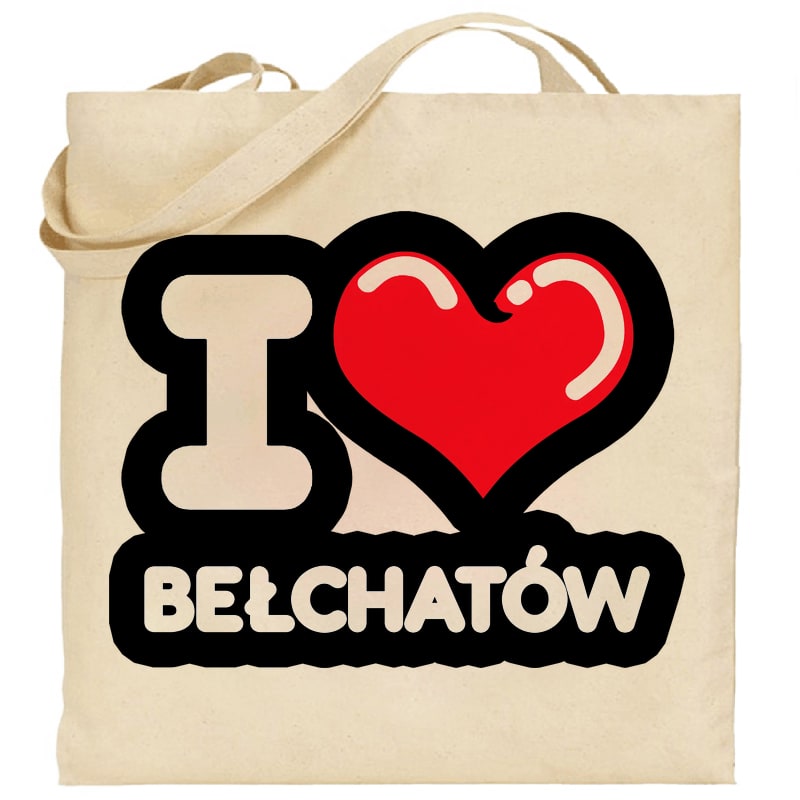 Torba bawełniana Kocham To Miasto Bełchatów