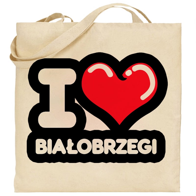 Torba bawełniana Kocham To Miasto Białobrzegi