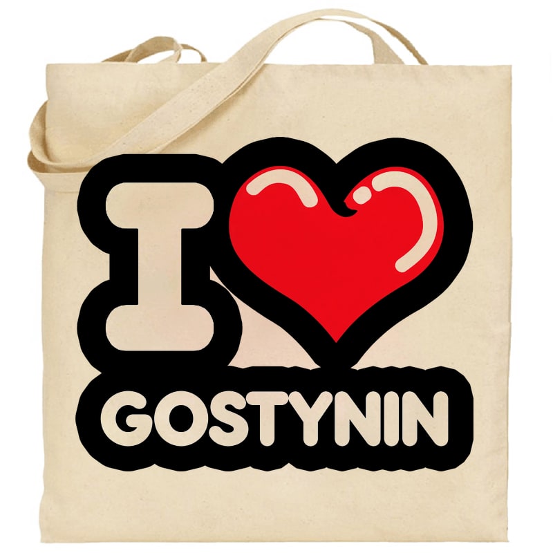 Torba bawełniana Kocham To Miasto Gostynin