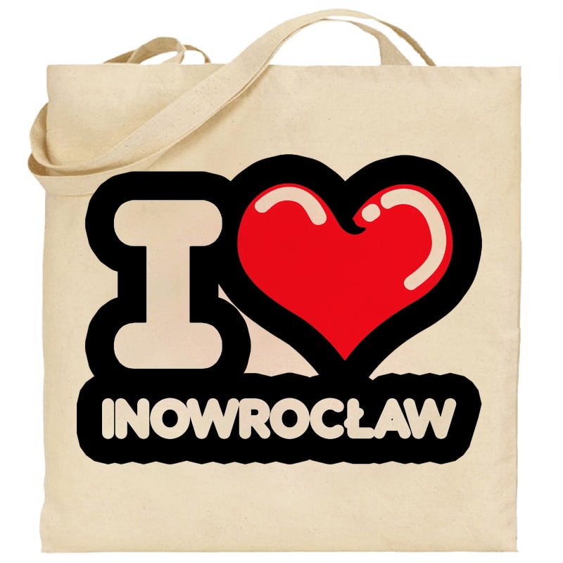Torba bawełniana Kocham To Miasto Inowrocław