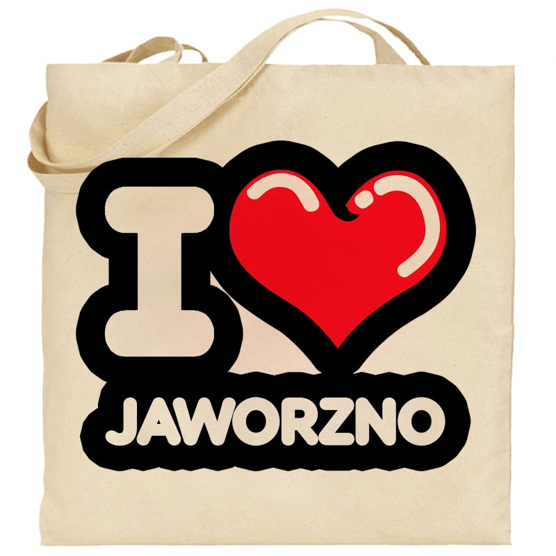 Torba bawełniana Kocham To Miasto Jaworzno