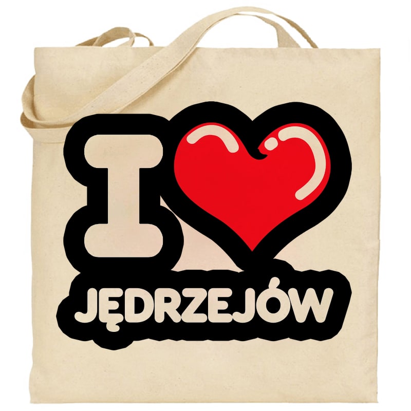Torba bawełniana Kocham To Miasto Jędrzejów