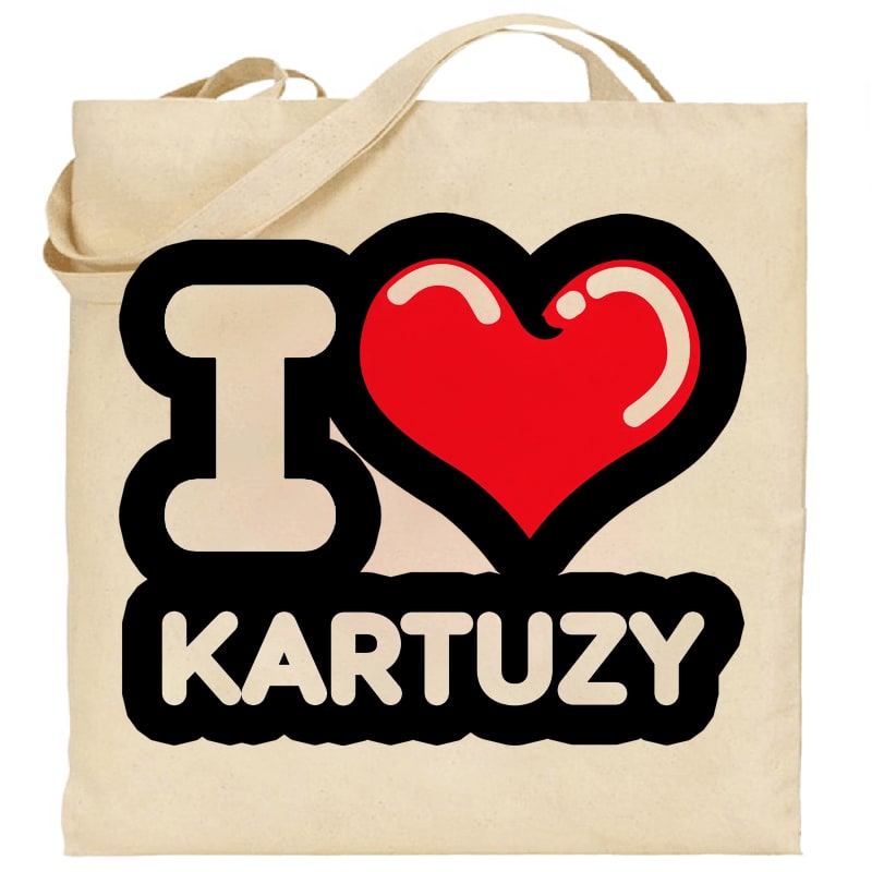 Torba bawełniana Kocham To Miasto Kartuzy