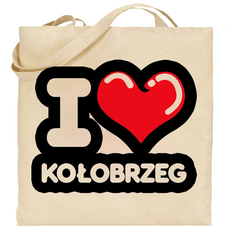 Torba bawełniana Kocham To Miasto Kołobrzeg