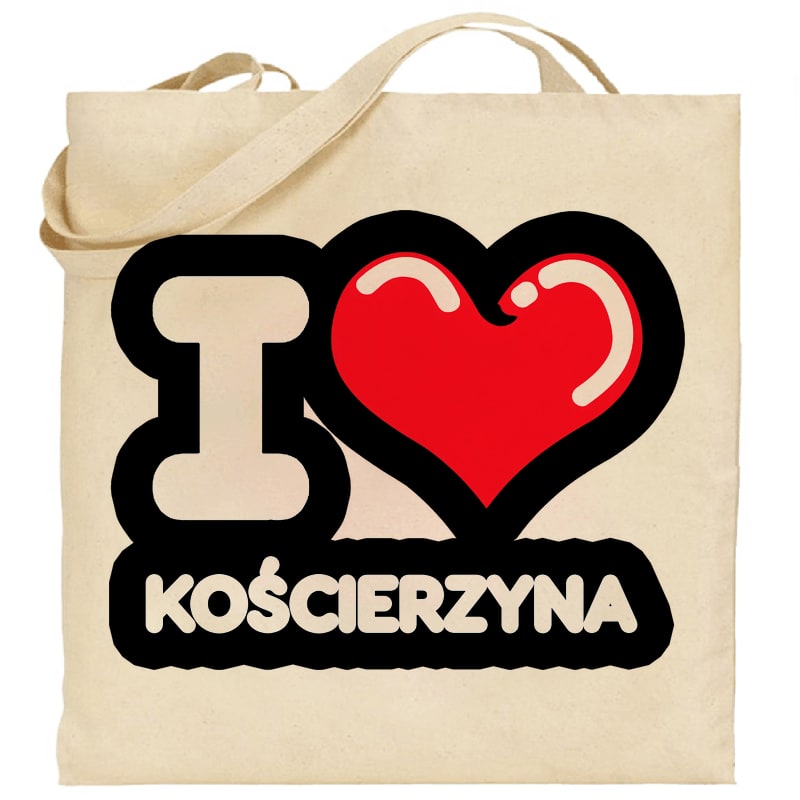 Torba bawełniana Kocham To Miasto Kościerzyna
