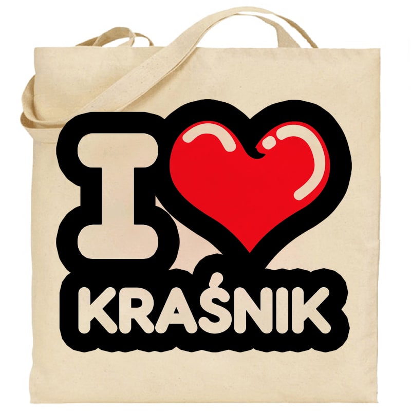 Torba bawełniana Kocham To Miasto Kraśnik