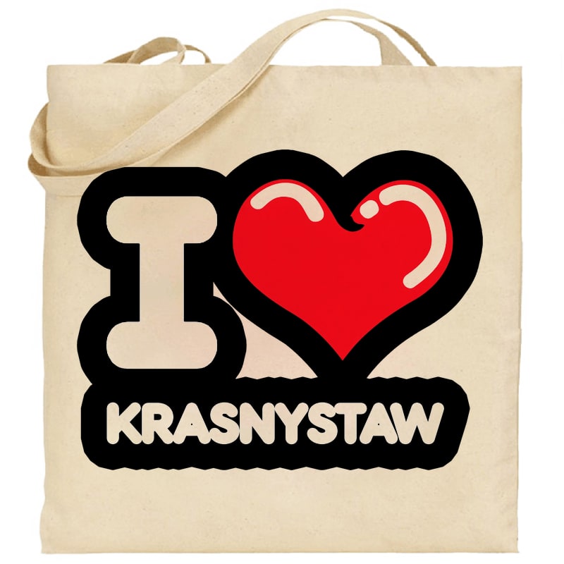 Torba bawełniana Kocham To Miasto Krasnystaw