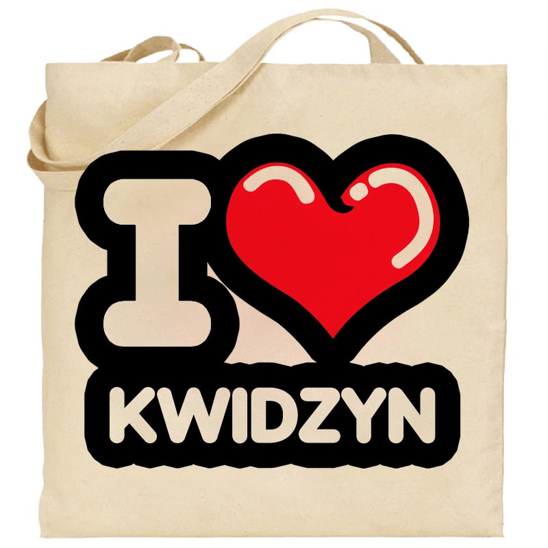 Torba bawełniana Kocham To Miasto Kwidzyn