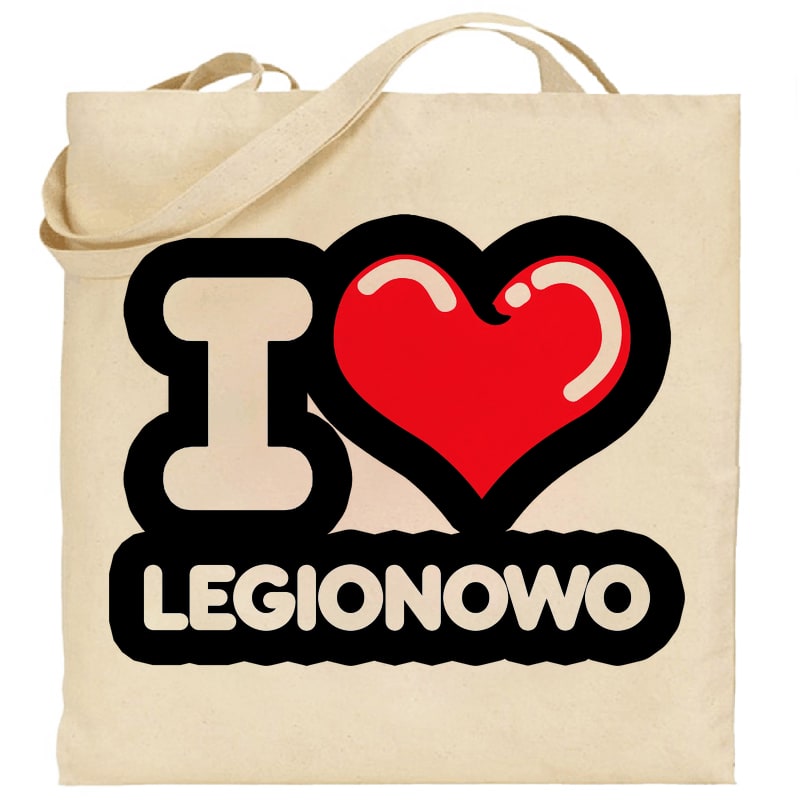 Torba bawełniana Kocham To Miasto Legionowo