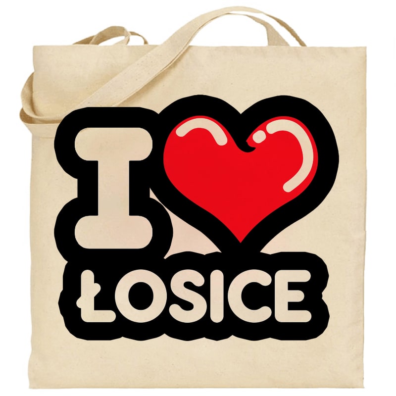 Torba bawełniana Kocham To Miasto Łosice