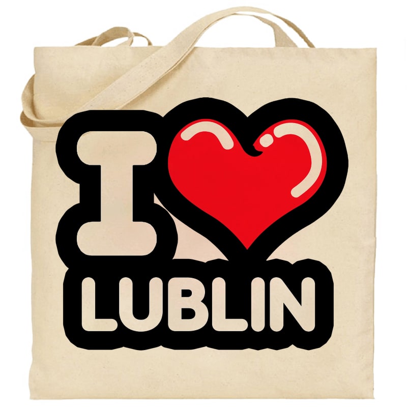 Torba bawełniana Kocham To Miasto Lublin