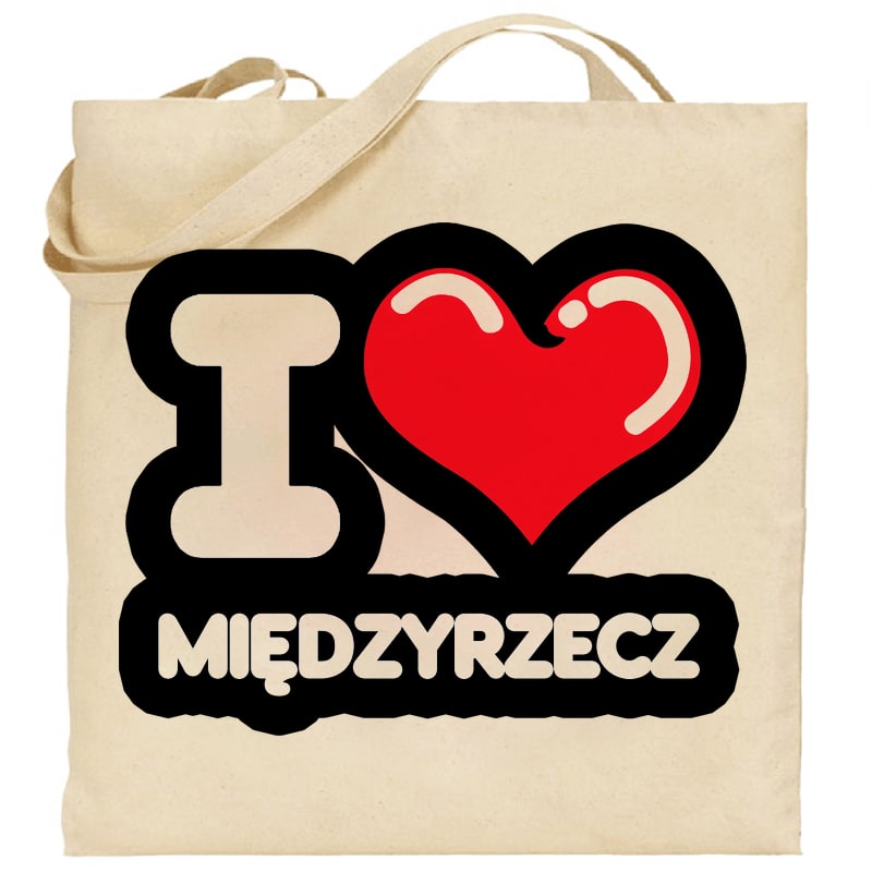 Torba bawełniana Kocham To Miasto Międzyrzecz