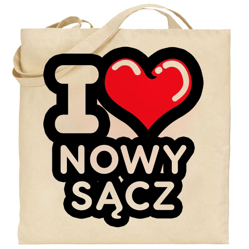 Torba bawełniana Kocham To Miasto Nowy Sącz