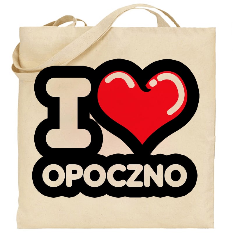 Torba bawełniana Kocham To Miasto Opoczno