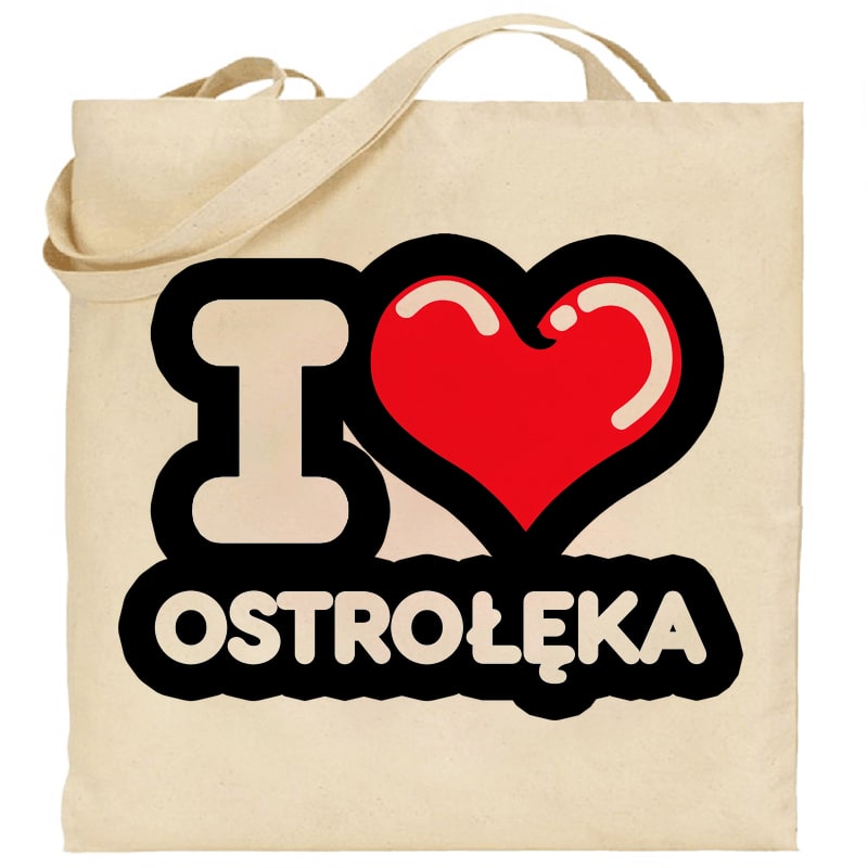 Torba bawełniana Kocham To Miasto Ostrołęka