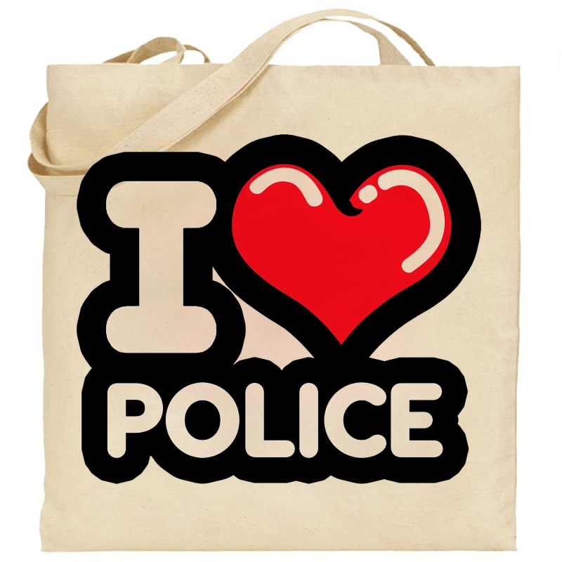 Torba bawełniana Kocham To Miasto Police