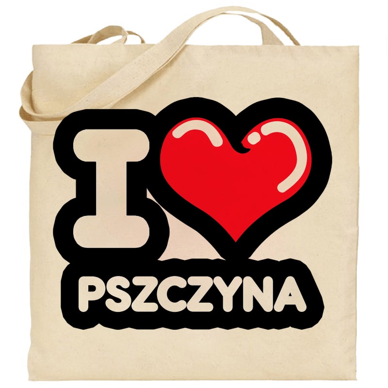 Torba bawełniana Kocham To Miasto Pszczyna