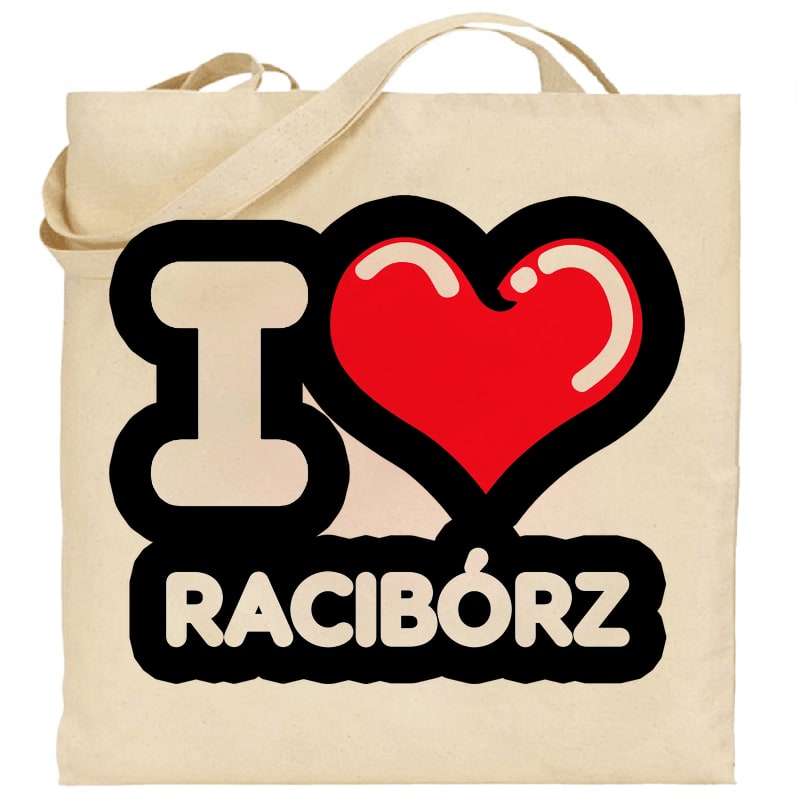 Torba bawełniana Kocham To Miasto Racibórz