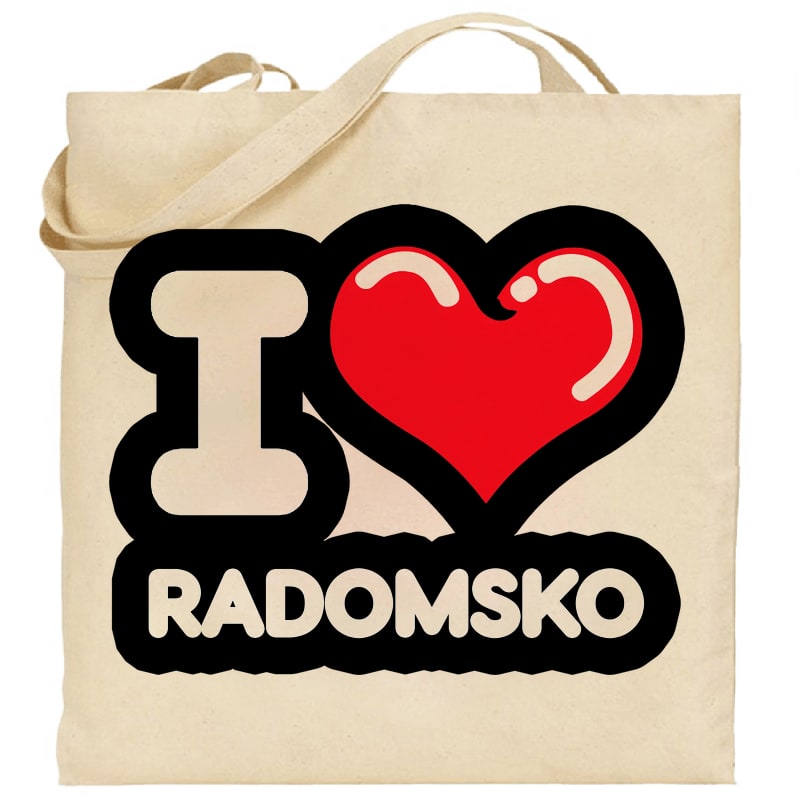 Torba bawełniana Kocham To Miasto Radomsko