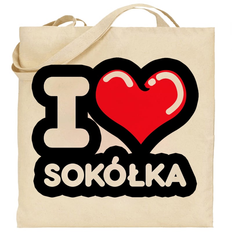 Torba bawełniana Kocham To Miasto Sokółka
