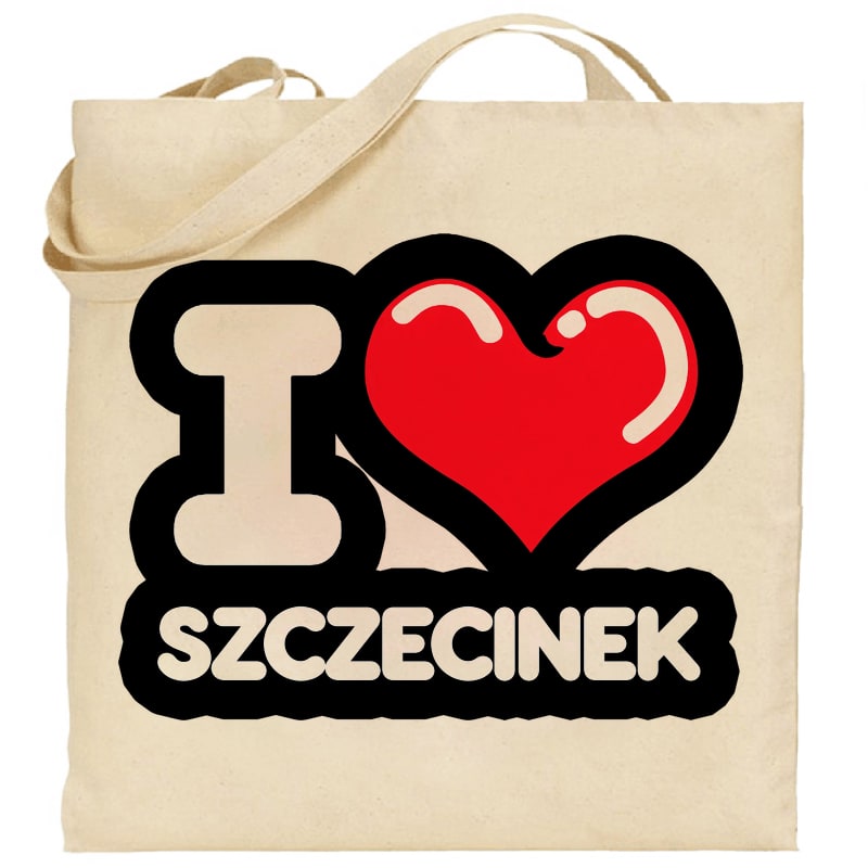 Torba bawełniana Kocham To Miasto Szczecinek
