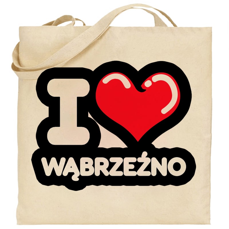 Torba bawełniana Kocham To Miasto Wąbrzeźno