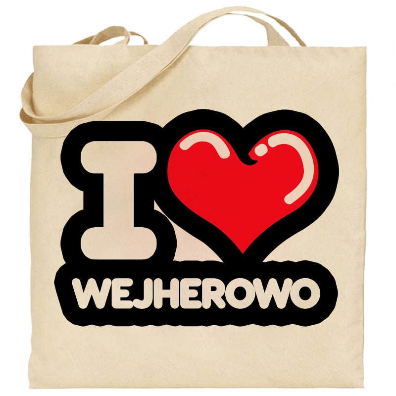 Torba bawełniana Kocham To Miasto Wejherowo