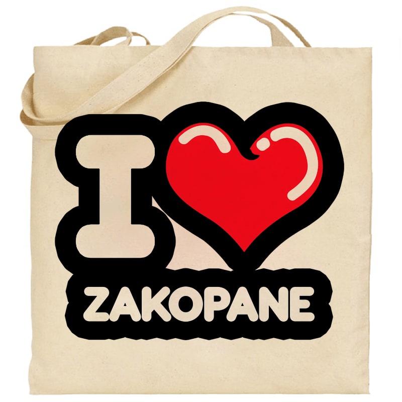 Torba bawełniana Kocham To Miasto Zakopane