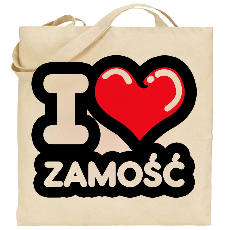 Torba bawełniana Kocham To Miasto Zamość