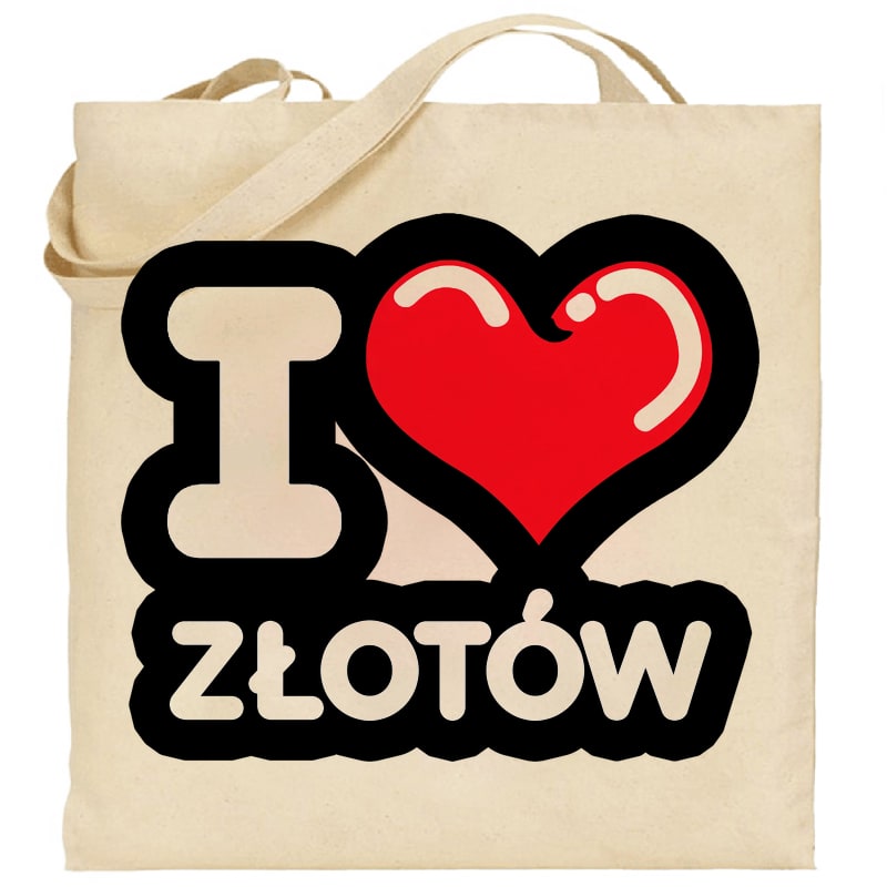 Torba bawełniana Kocham To Miasto Złotów