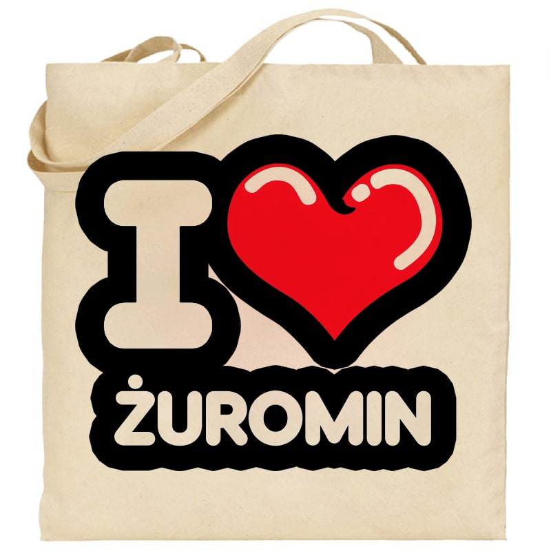 Torba bawełniana Kocham To Miasto Żuromin