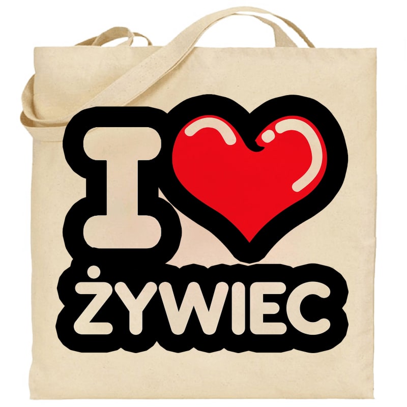 Torba bawełniana Kocham To Miasto Żywiec