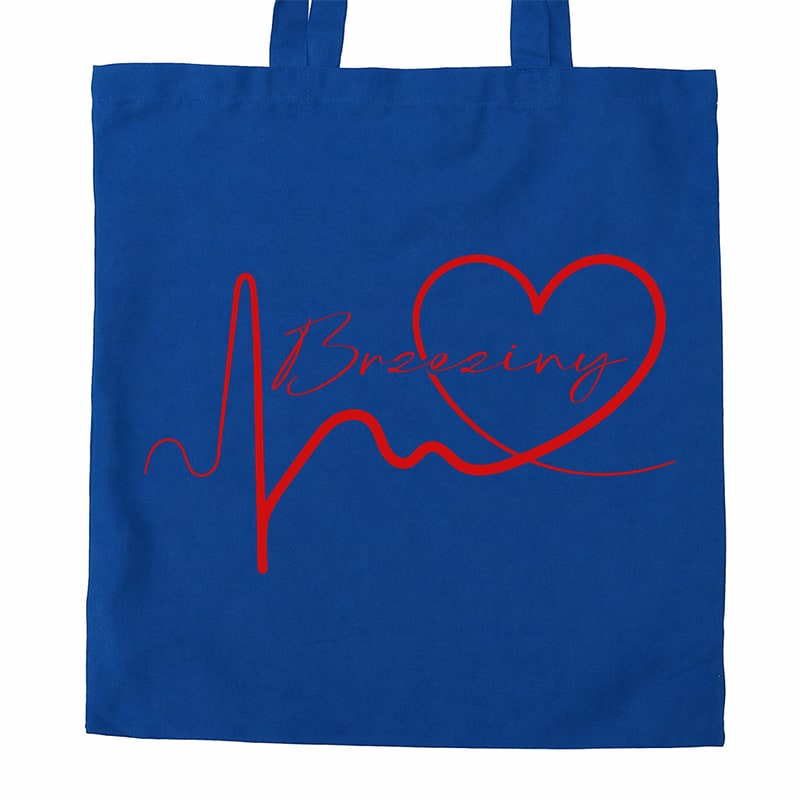 Torba bawełniana Linia EKG Serca Brzeziny - obrazek 3