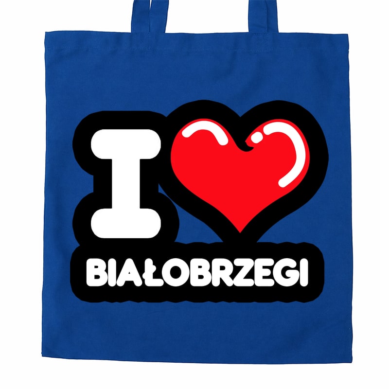 Torba bawełniana Kocham To Miasto Białobrzegi - obrazek 3