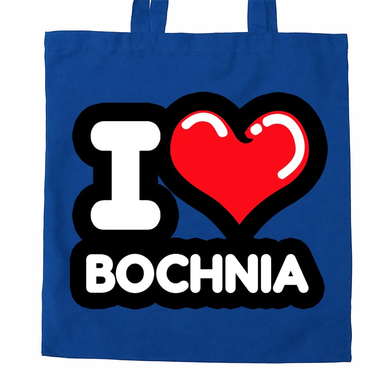 Torba bawełniana Kocham To Miasto Bochnia - obrazek 3