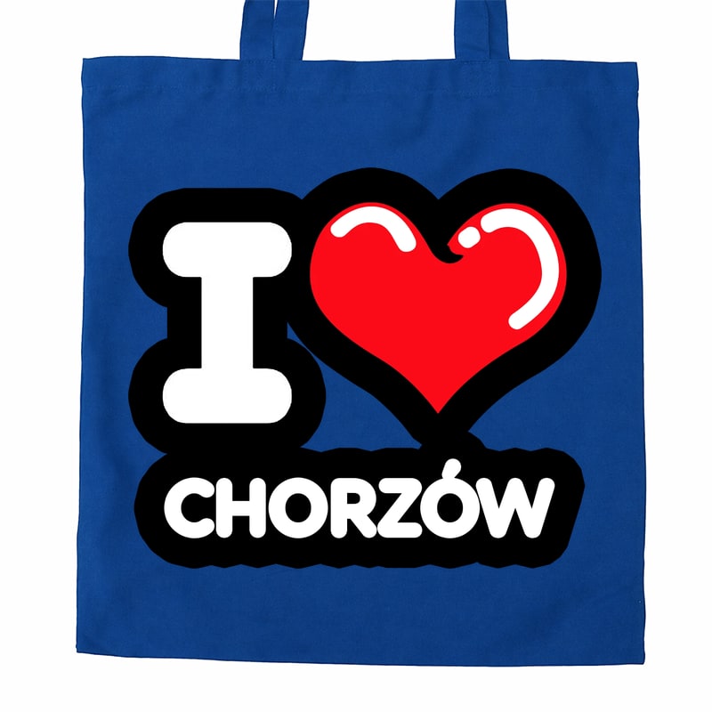 Torba bawełniana Kocham To Miasto Chorzów - obrazek 3