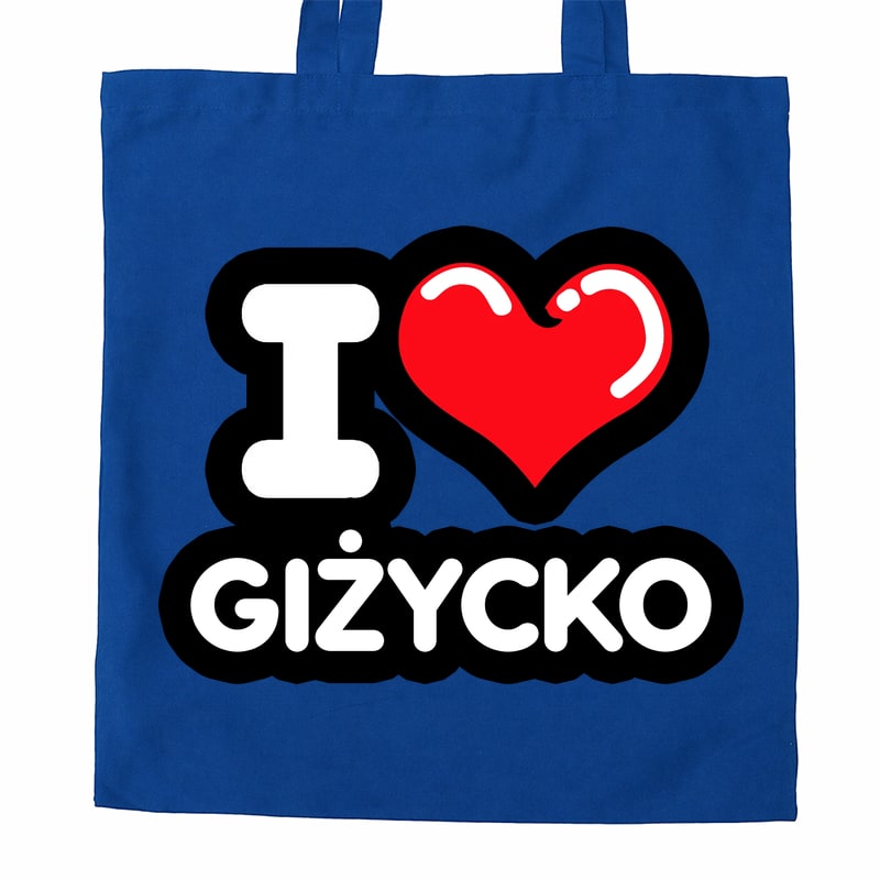 Torba bawełniana Kocham To Miasto Giżycko