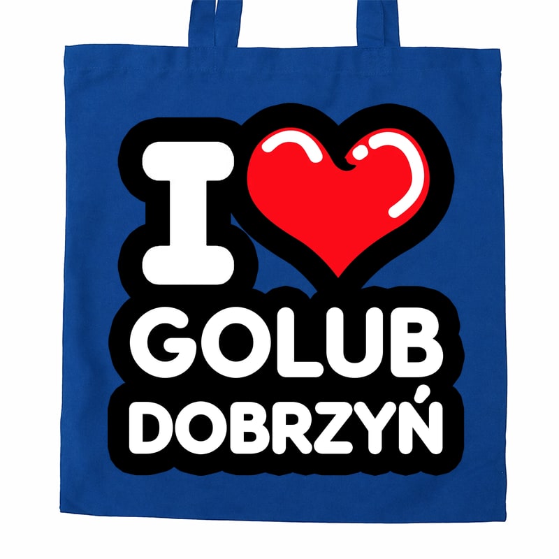 Torba bawełniana Kocham To Miasto Golub-Dobrzyń