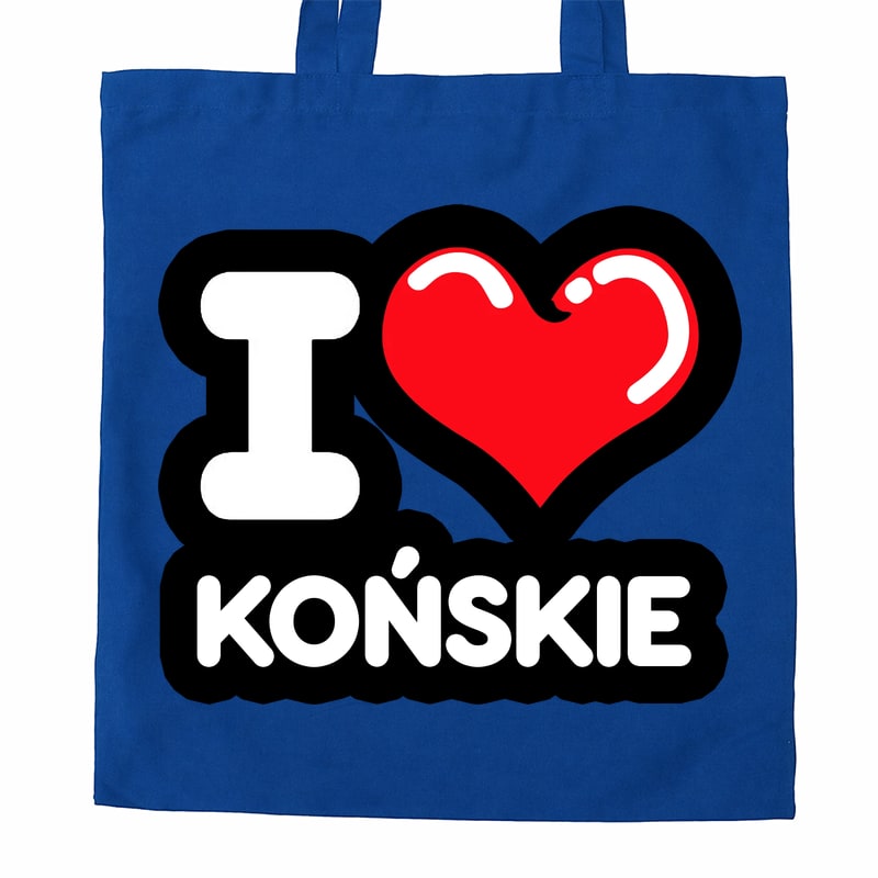 Torba bawełniana Kocham To Miasto Końskie - obrazek 3