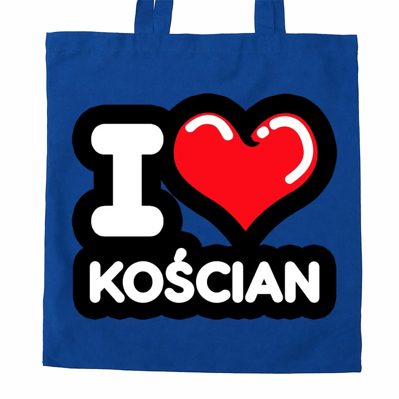 Torba bawełniana Kocham To Miasto Kościan - obrazek 3