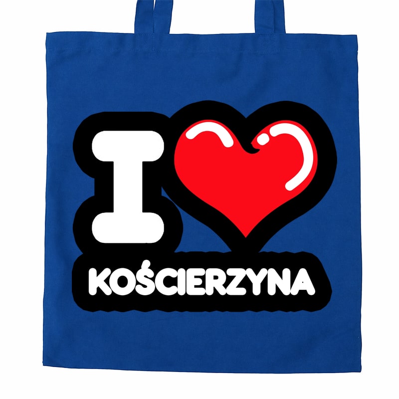 Torba bawełniana Kocham To Miasto Kościerzyna - obrazek 3