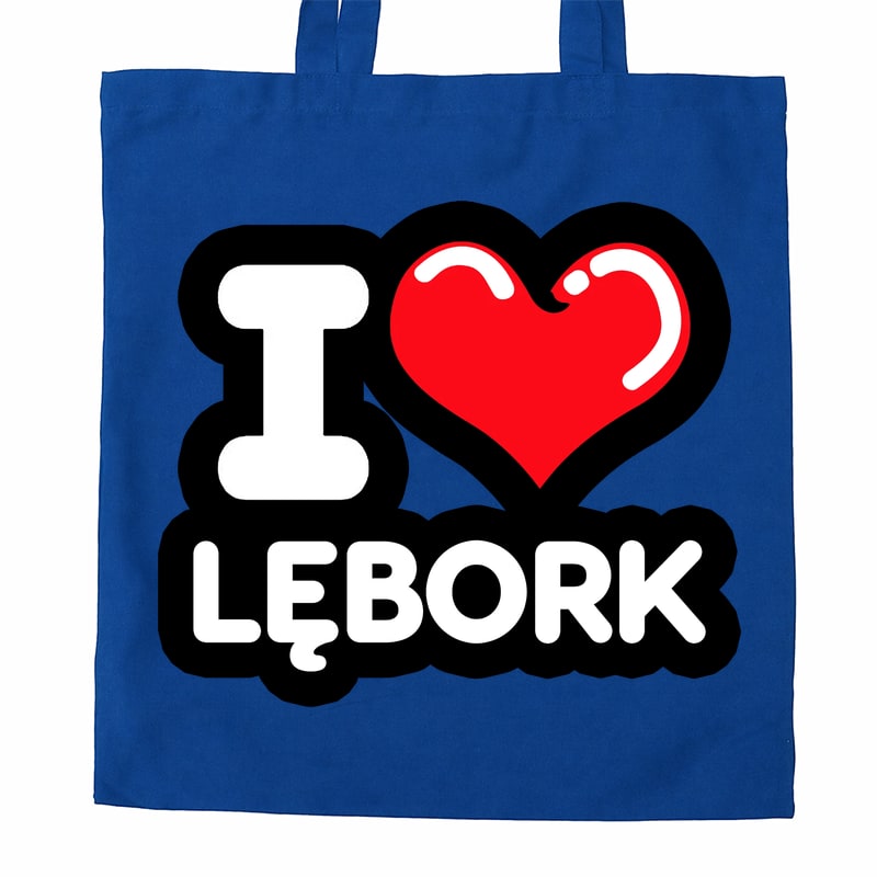 Torba bawełniana Kocham To Miasto Lębork