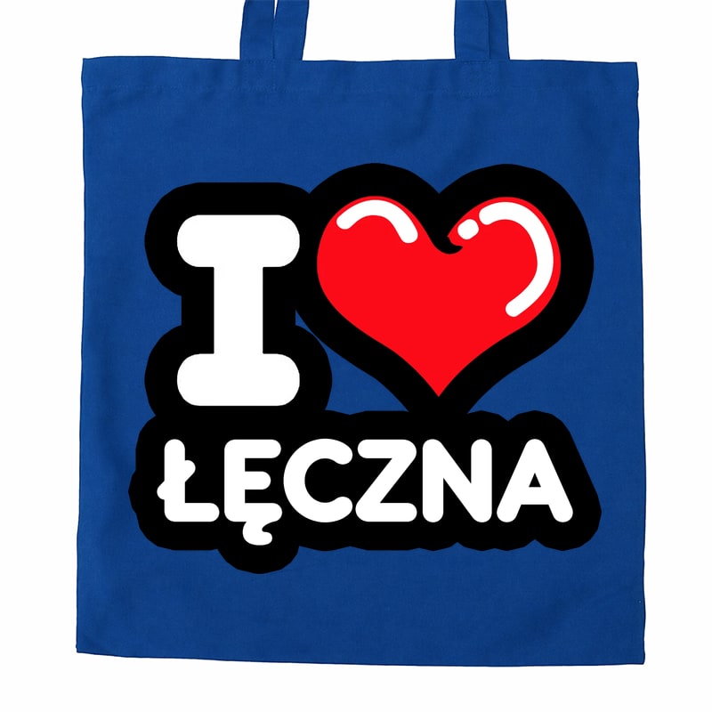 Torba bawełniana Kocham To Miasto Łęczna