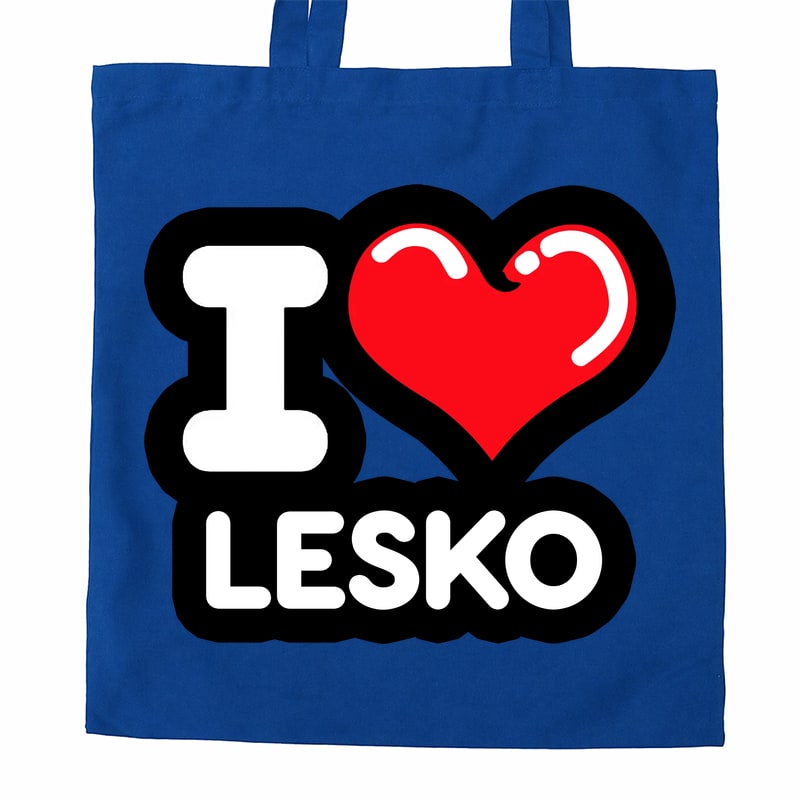 Torba bawełniana Kocham To Miasto Lesko - obrazek 3