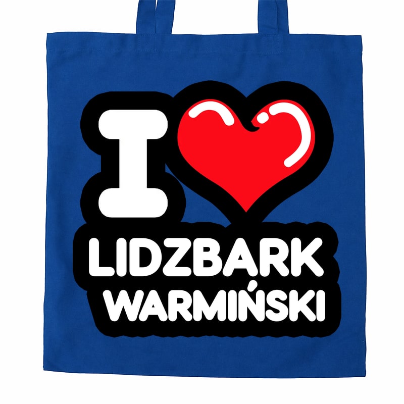 Torba bawełniana Kocham To Miasto Lidzbark Warmiński