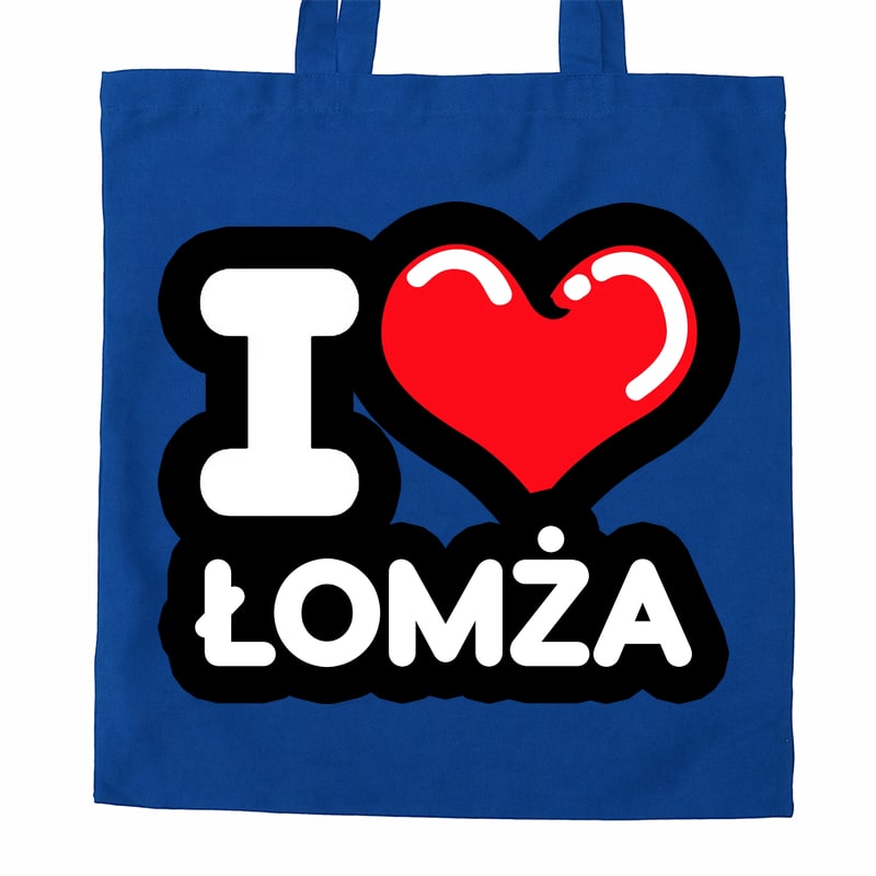 Torba bawełniana Kocham To Miasto Łomża