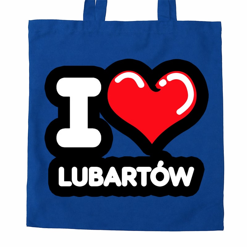 Torba bawełniana Kocham To Miasto Lubartów - obrazek 3